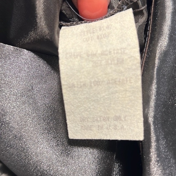 VTG(Rare),Lola Berent,Stunning Evening, Metallic Silver Cocktail Dress,Size 4 - Picture 12 of 16